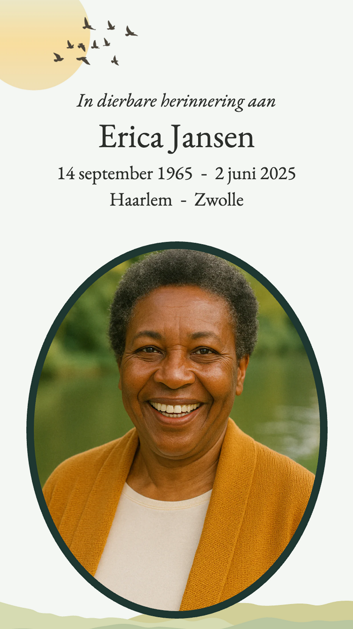 Abstract landschap thema